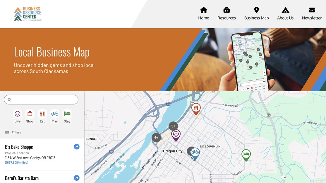 IronMaps™ Helped the Business Resource Center of South Clackamas County Reach It's Goals
